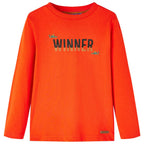 VidaXL Kindershirt met lange mouwen 140 felroranje