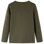 VidaXL Kindershirt met lange mouwen 104 kakikleurig