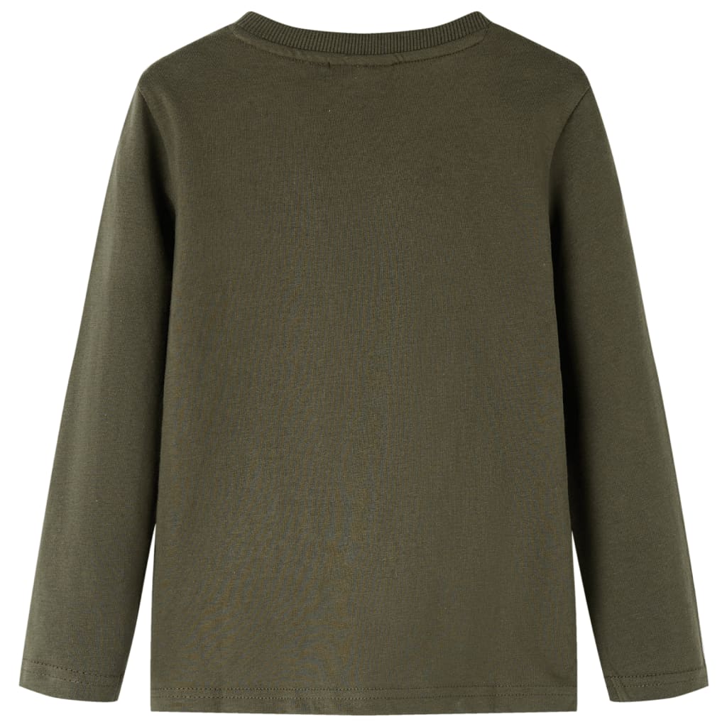 VidaXL Kindershirt met lange mouwen 104 kakikleurig