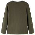 VidaXL Kindershirt met lange mouwen 116 kakikleurig