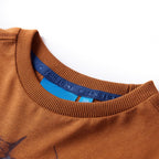 VidaXL Kindershirt met lange mouwen 104 cognackleurig