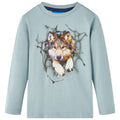 VidaXL Kindershirt met lange mouwen 92 lichtblauw