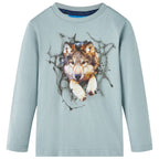 VidaXL Kindershirt met lange mouwen 92 lichtblauw