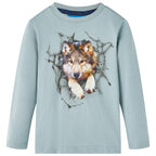 VidaXL Kindershirt met lange mouwen 104 lichtblauw