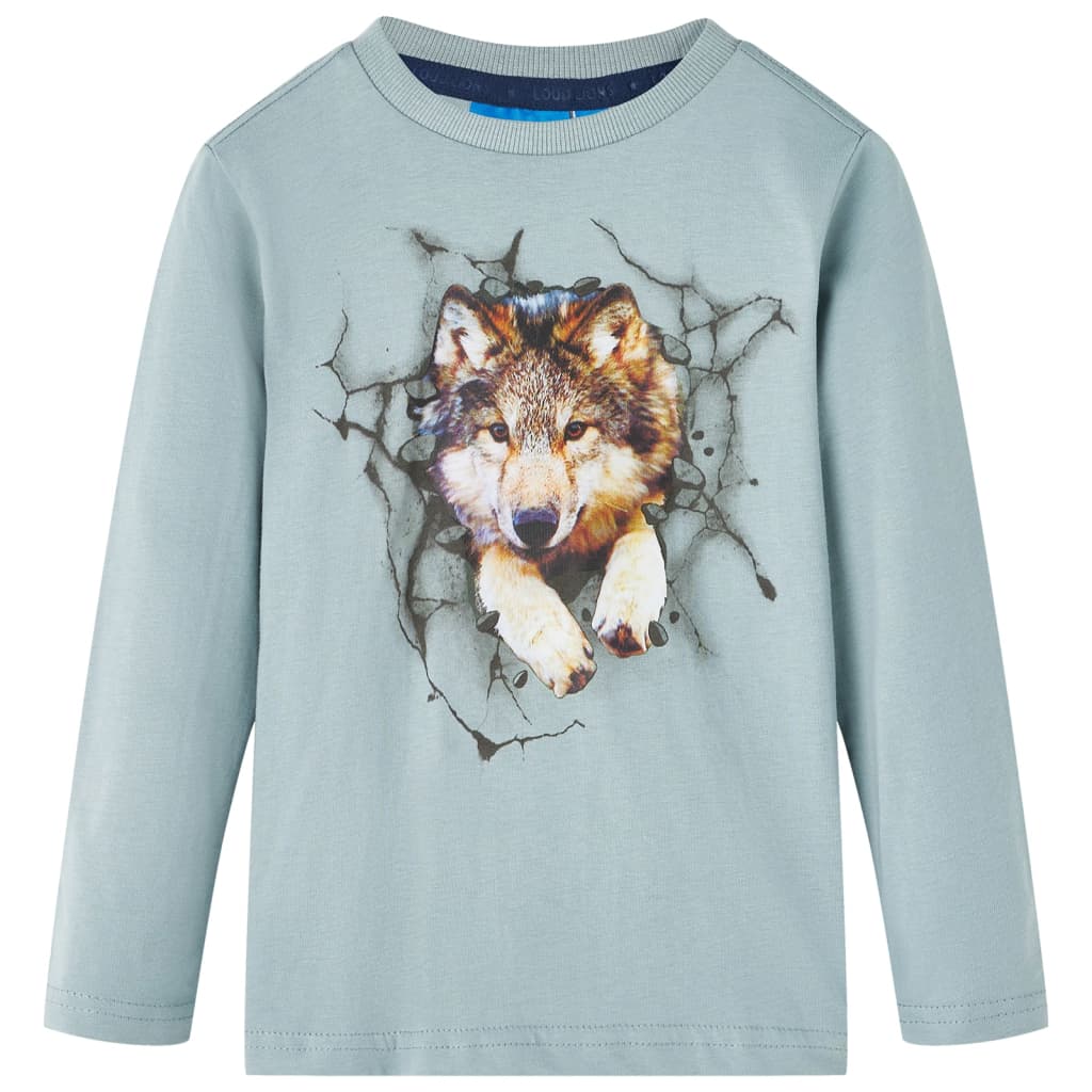VidaXL Kindershirt met lange mouwen 104 lichtblauw