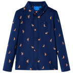 Vidaxl kindershirt 116 marineblauw