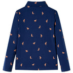 Vidaxl kindershirt 128 marineblauw