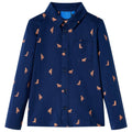Vidaxl kindershirt 140 marineblauw