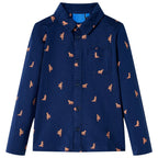 Vidaxl kindershirt 140 marineblauw