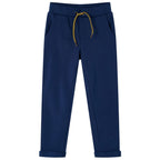Vidaxl kinderbroek met trekkoord 116 marineblauw