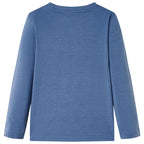 Vidaxl kindershirt met lange mouwen 128 gemêleerd blauw