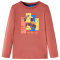VidaXL Kindershirt met lange mouwen 104 hennakleurig