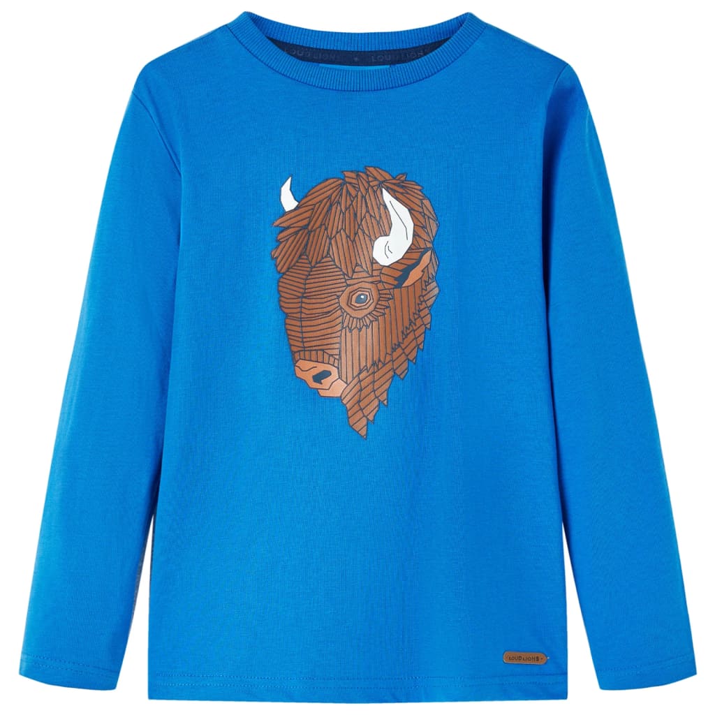 Vidaxl kindershirt met lange mouwen 116 kobaltblauw
