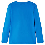 Vidaxl kindershirt met lange mouwen 116 kobaltblauw