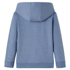 Vidaxl kindertrui met capuchon 140 gemêleerd blauw
