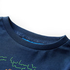 Vidaxl kindershirt met lange mouwen 92 marineblauw