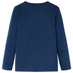 Vidaxl kindershirt met lange mouwen 116 marineblauw