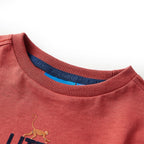 Vidaxl kindershirt met lange mouwen 92 roodbruin