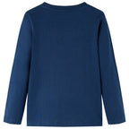 Vidaxl kindershirt met lange mouwen 140 marineblauw