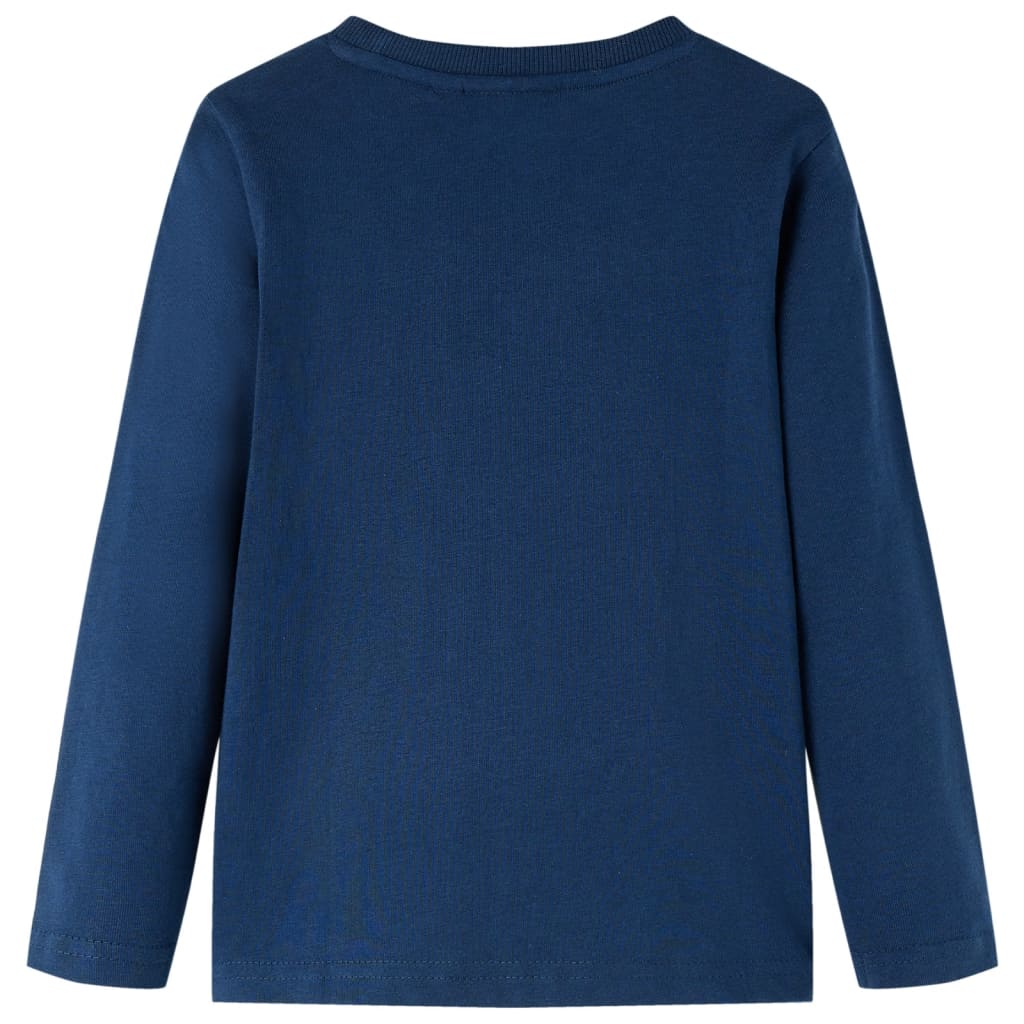 Vidaxl kindershirt met lange mouwen 140 marineblauw