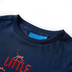 Vidaxl kindershirt met lange mouwen 140 marineblauw