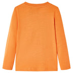 VidaXL Kindershirt met lange mouwen 140 donkeroranje