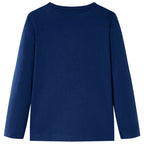 Vidaxl kindershirt met lange mouwen 104 marineblauw