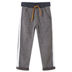 Vidaxl kinderjoggingbroek 104 gemêleerd donkergrijs