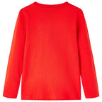 Vidaxl kindershirt met lange mouwen 116 rood