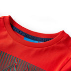 Vidaxl kindershirt met lange mouwen 128 rood