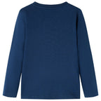 Vidaxl kindershirt met lange mouwen 116 marineblauw
