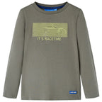 VidaXL Kindershirt met lange mouwen 140 kakikleurig