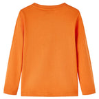 Vidaxl kindershirt met lange mouwen 104 donkeroranje