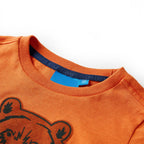 Vidaxl kindershirt met lange mouwen 104 donkeroranje