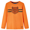 Vidaxl kindershirt met lange mouwen 116 donkeroranje