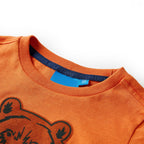 Vidaxl kindershirt met lange mouwen 116 donkeroranje