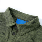 Vidaxl kindershirt 104 gemêleerd kakikleurig