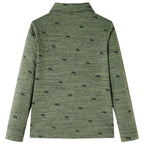 Vidaxl kindershirt 128 gemêleerd kakikleurig