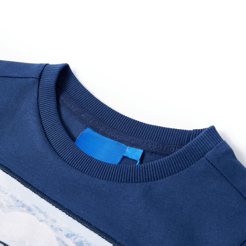 Vidaxl kindershirt met lange mouwen 104 jeansblauw