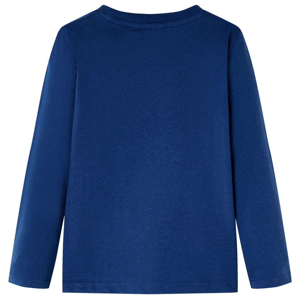 Vidaxl kindershirt met lange mouwen 116 jeansblauw