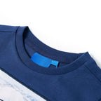 Vidaxl kindershirt met lange mouwen 128 jeansblauw