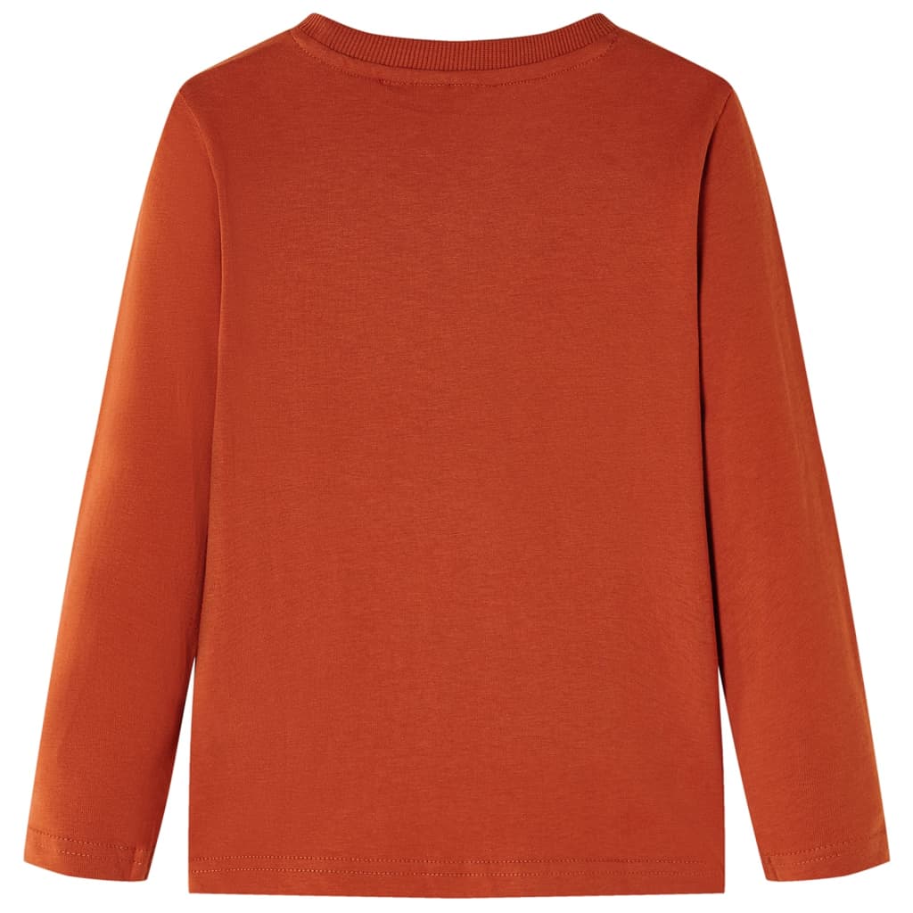 Vidaxl kindershirt met lange mouwen 104 lichtroestkleurig
