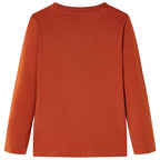 Vidaxl kindershirt met lange mouwen 116 lichtroestkleurig