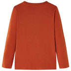 Vidaxl kindershirt met lange mouwen 128 lichtroestkleurig