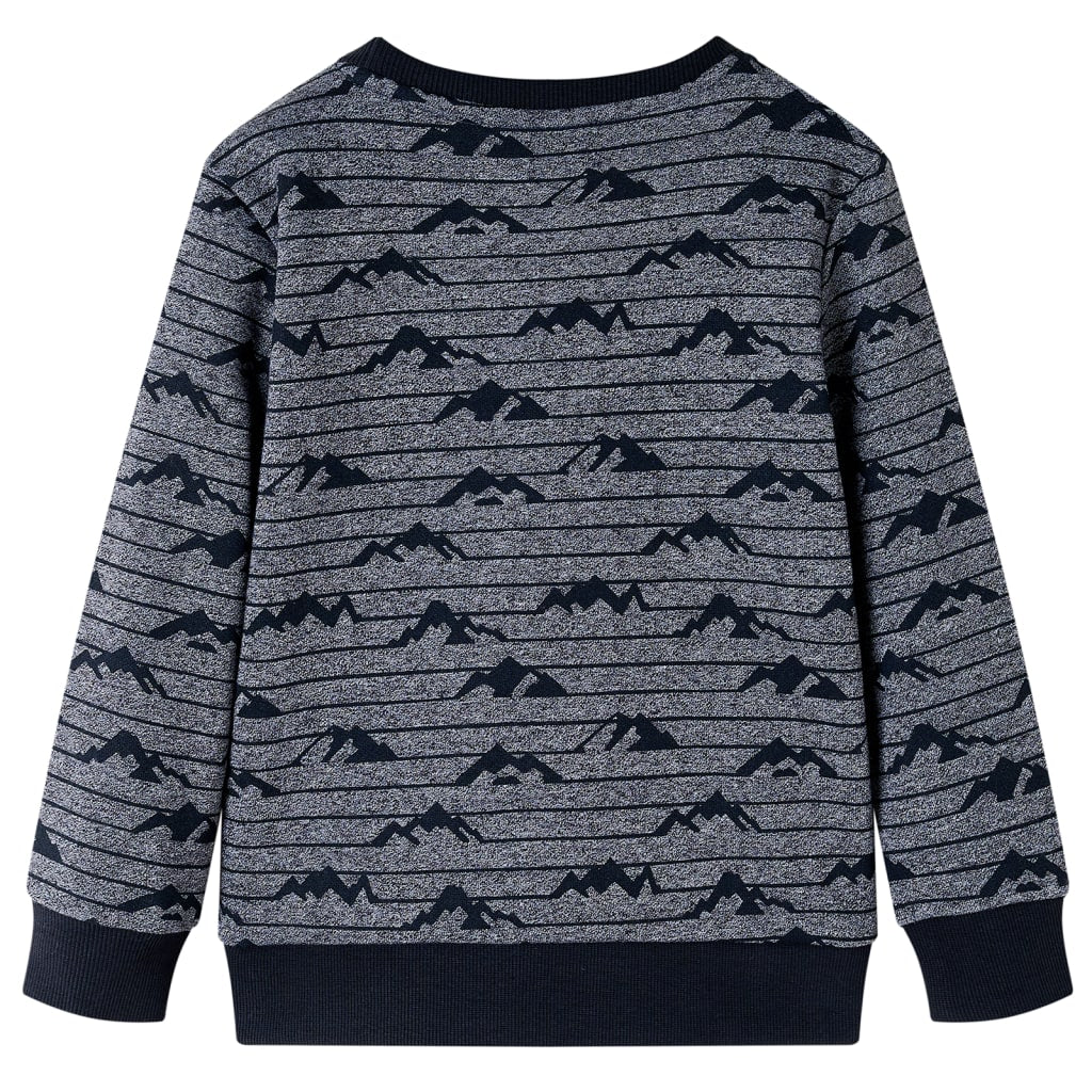 Vidaxl kindertrui 140 gemêleerd marineblauw