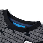 Vidaxl kindertrui 140 gemêleerd marineblauw