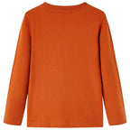 Vidaxl kindershirt met lange mouwen 104 lichtroestkleurig