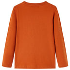 Vidaxl kindershirt met lange mouwen 116 lichtroestkleurig