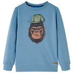 Vidaxl kindertrui 116 middelblauw