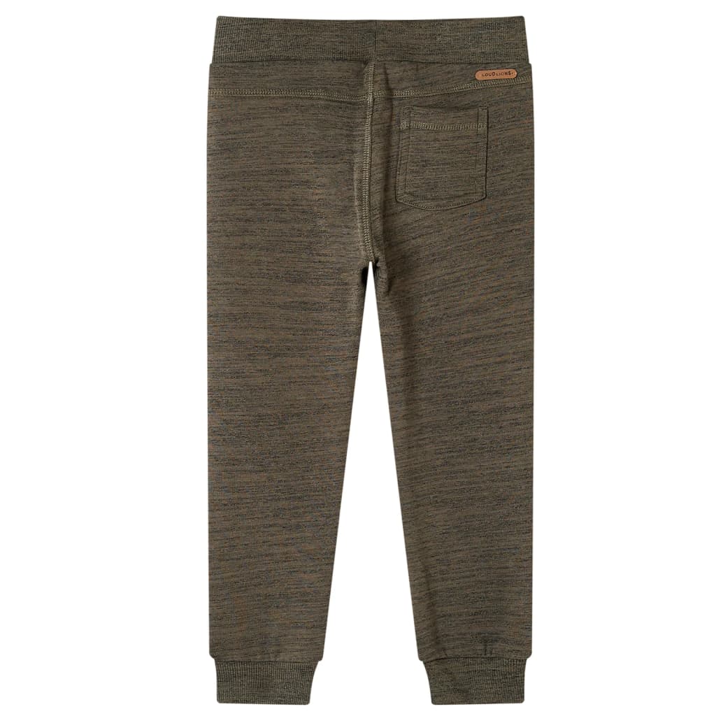 VidaXL Kinderjoggingbroek 140 gemêleerd donker kaki